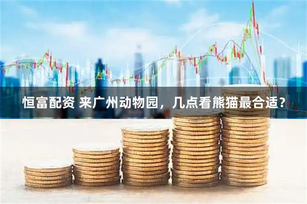 恒富配资 来广州动物园，几点看熊猫最合适？